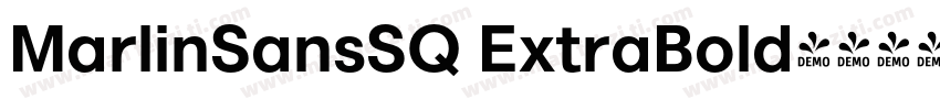 MarlinSansSQ ExtraBold字体转换